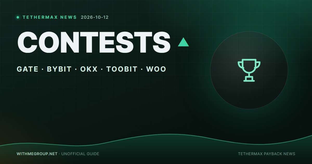 October trading contests: Gate 120K, Bybit 50K, OKX 30K USDT